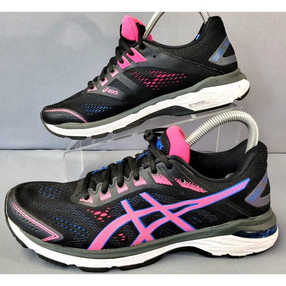 Asics GT- 2000 7 Athletic Sneaker Shoes Womens 9.5 Black Pink Running Walking - Picture 5 of 14